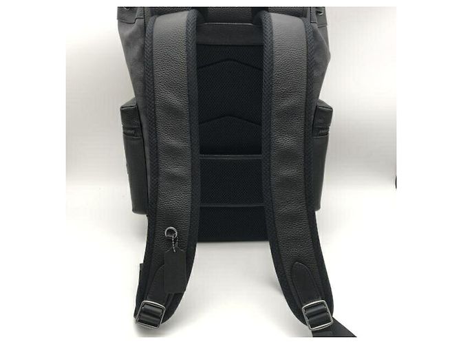 Zaino COACH Sprint in tela nera e blu - vista 7