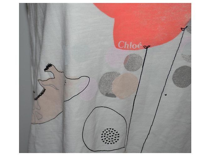 Chloé Mini Vestido de Algodón Estampado - vista 3