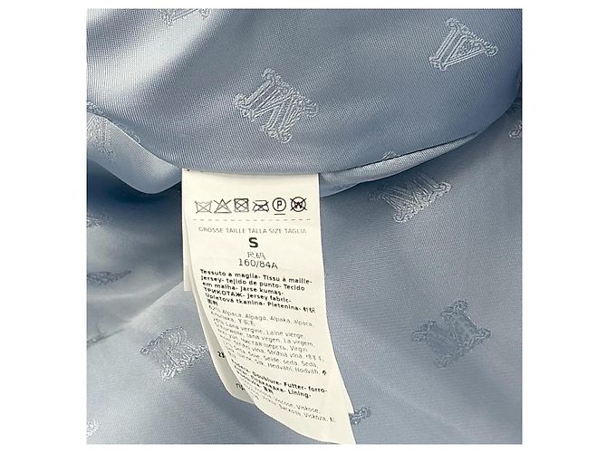 Max Mara Short Coat Teddy Wool Light Blue - view 8