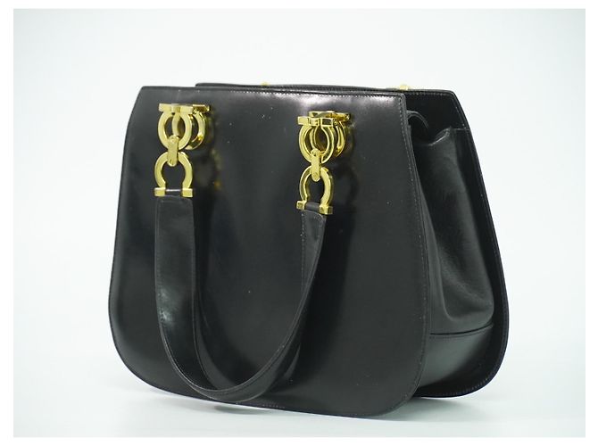 Salvatore Ferragamo Gancini Top Handle Leather - vista 2