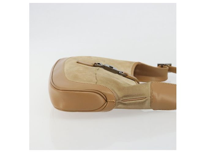 Gucci Web Jackie O Hobo Suede Medium - vista 3
