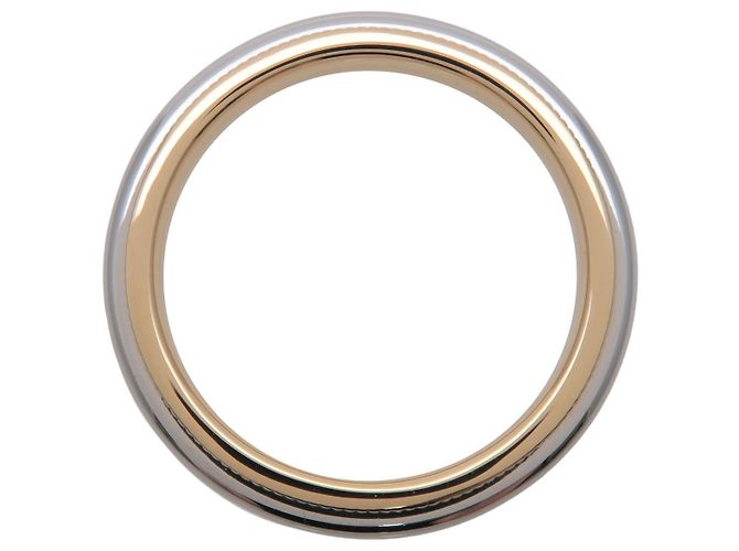 Tiffany & Co. Fascia Classic Milgrain Platino e Oro Giallo 18K EU 47 / US 4 - vista 3