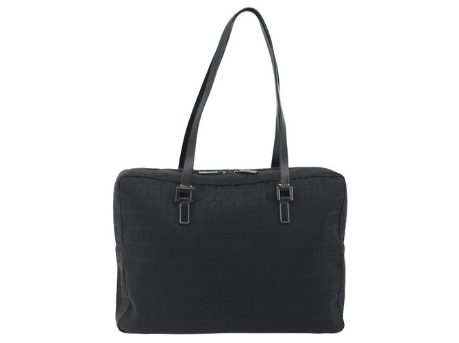 Fendi Borsa a Tracolla Zucchino Canvas Medium - vista 2