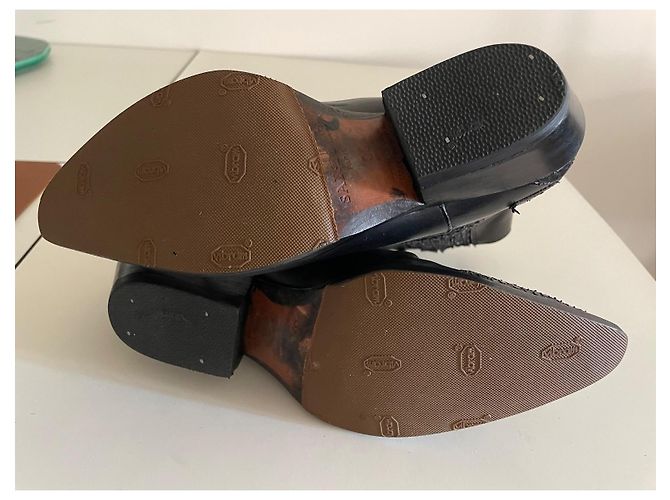 Botines Sartore de cuero negro - vista 7