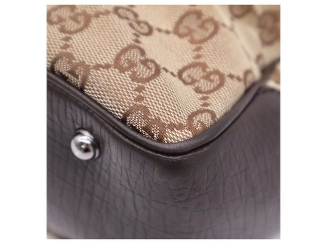 Borsa GUCCI Bamboo GG Canvas - vista 12