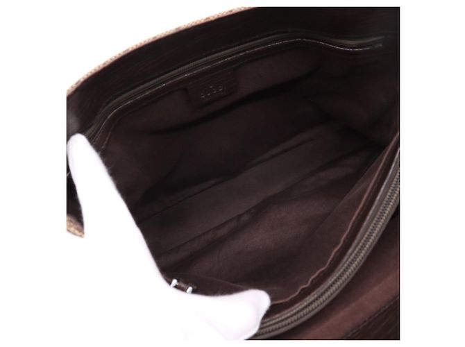Borsa GUCCI Bamboo GG Canvas - vista 15