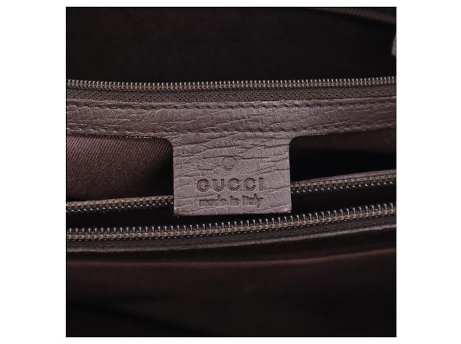Borsa GUCCI Bamboo GG Canvas - vista 19