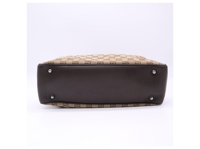 Borsa GUCCI Bamboo GG Canvas - vista 7