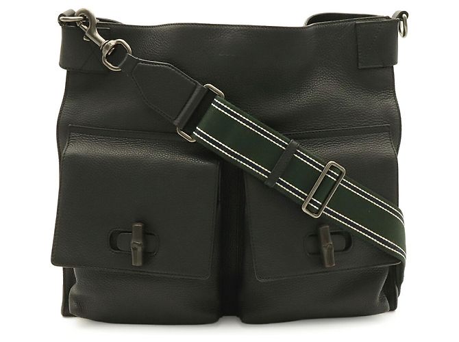 Borsa a tracolla Gucci Black Bamboo - vista 2