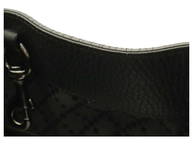 Borsa a tracolla Gucci Black Bamboo - vista 5