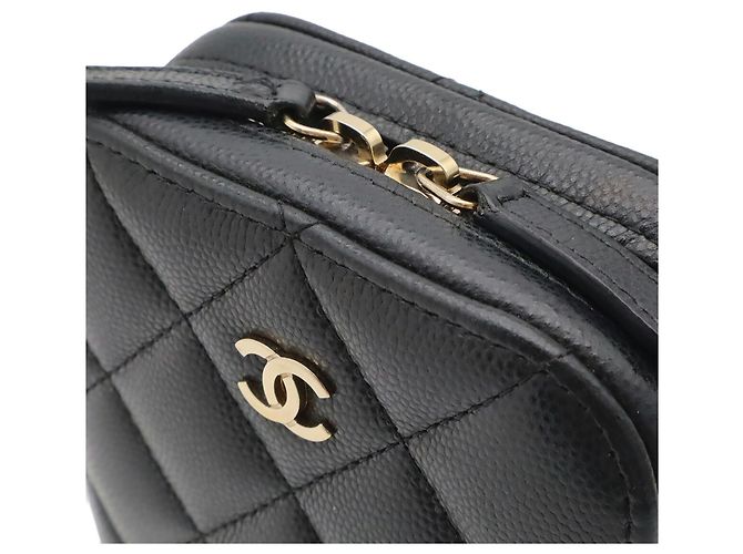 Timeless Bolsa de Ombro com Corrente Porta-Celular Chanel Matelassé Coco Mark - vista 7
