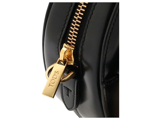 Tod's T-Timeless Camera Bag aus schwarzem Leder - Ansicht 6