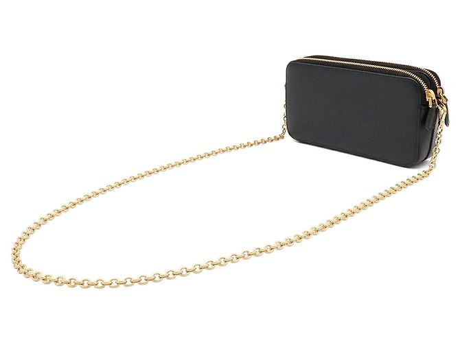 Saffiano Bolso de hombro con cadena Prada en Black - vista 3