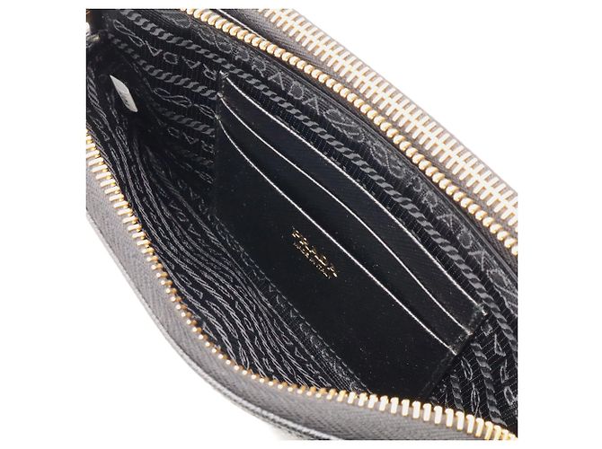 Saffiano Bolso de hombro con cadena Prada en Black - vista 8