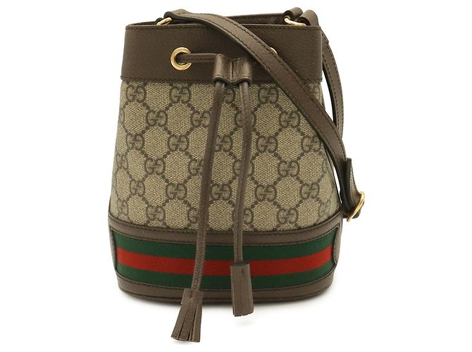 Borsa Mini Bucket GUCCI Ophidia GG Supreme - vista 2