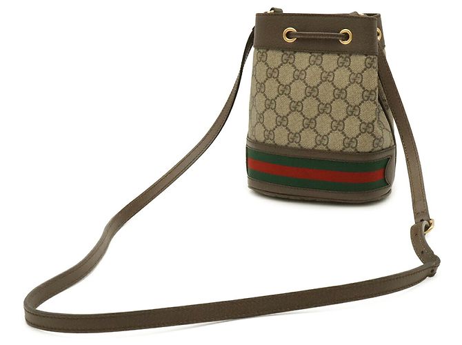 Borsa Mini Bucket GUCCI Ophidia GG Supreme - vista 3
