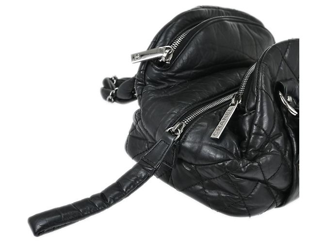Chanel Lady Braid Bowler Quilted Distressed Calfskin Large - vista 7