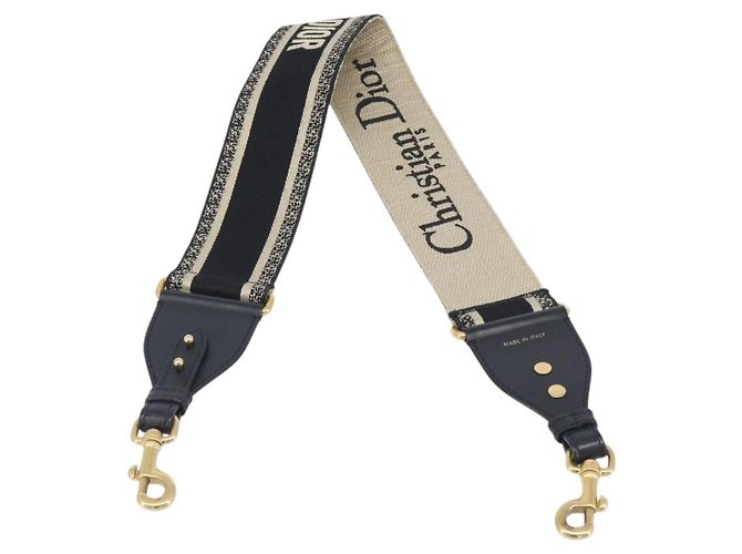 Bandoulière brodée en toile avec logo Christian Dior Thin - vue 2