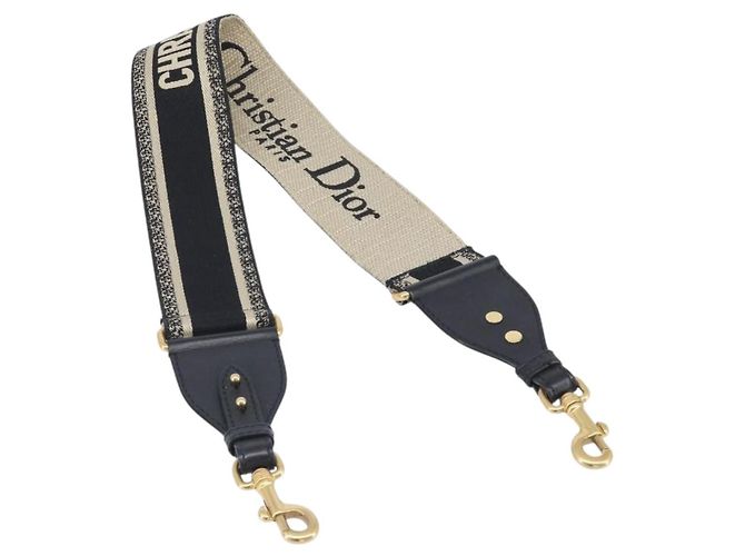 Bandoulière brodée en toile avec logo Christian Dior Thin - vue 3