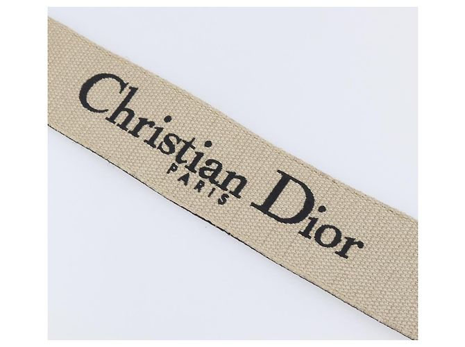 Bandoulière brodée en toile avec logo Christian Dior Thin - vue 5