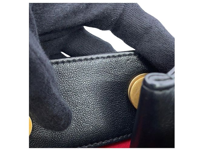 Borsa a tracolla Chanel Matelassé in pelle di agnello nera - vista 10