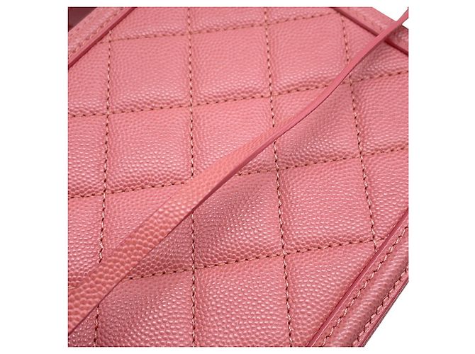 Borsa a tracolla con catena Chanel CC Filigree Vanity Caviar Skin AS0988 - vista 12