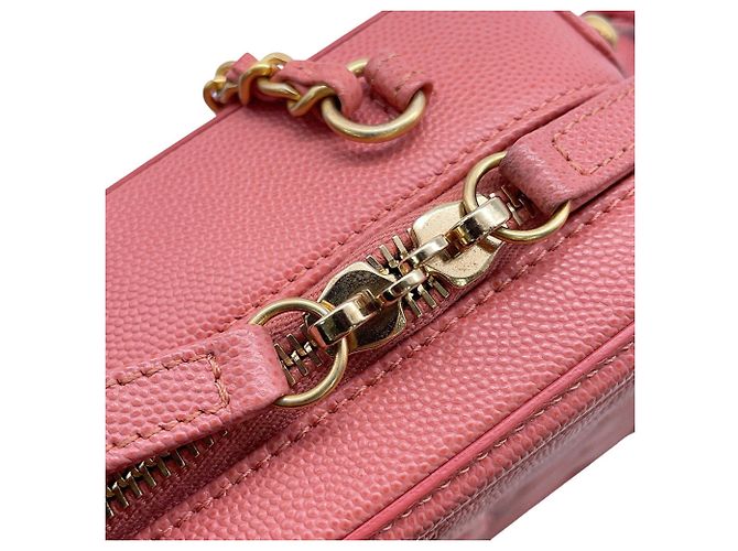 Borsa a tracolla con catena Chanel CC Filigree Vanity Caviar Skin AS0988 - vista 13