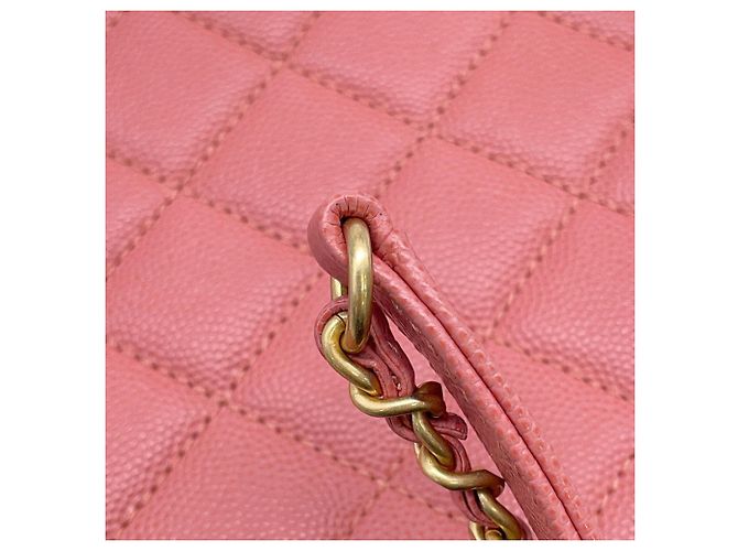 Borsa a tracolla con catena Chanel CC Filigree Vanity Caviar Skin AS0988 - vista 14