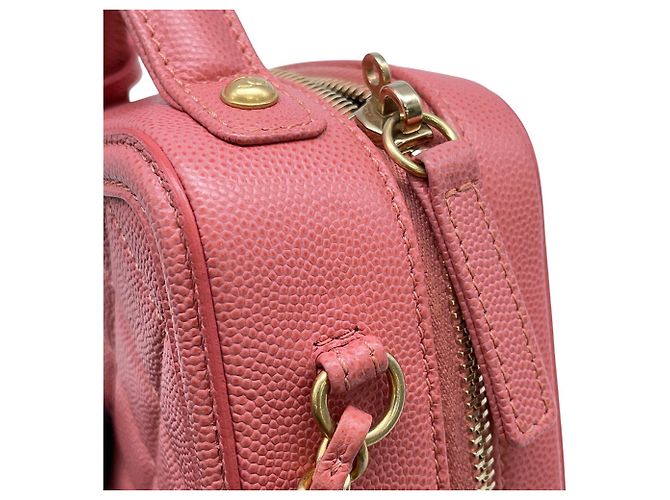 Borsa a tracolla con catena Chanel CC Filigree Vanity Caviar Skin AS0988 - vista 6