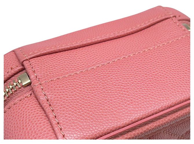 Borsa a tracolla con catena Chanel CC Filigree Vanity Caviar Skin AS0988 - vista 7