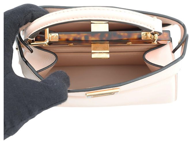 Fendi Peekaboo ISeeU Petite Lederhandtasche - Ansicht 6