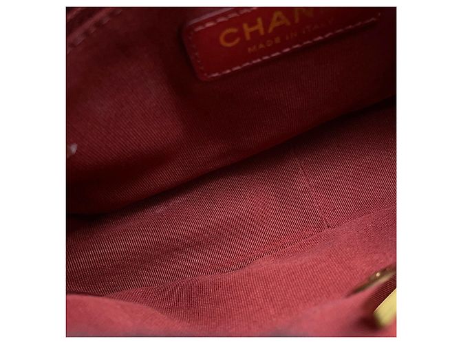 Borsa a tracolla Chanel Matelassé in pelle d'agnello nera - vista 11