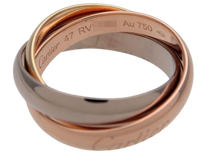 Cartier Trinity Oro Tricolore 18K Medium - vista 3