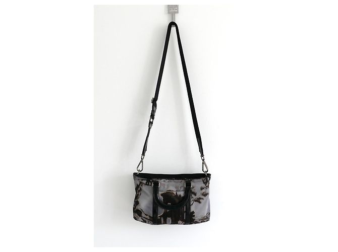 Bolsa Prada Templi Temple Print Nylon e Couro Outono 2004 - vista 3