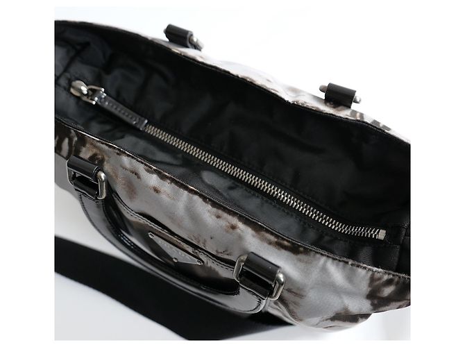 Bolsa Prada Templi Temple Print Nylon e Couro Outono 2004 - vista 9