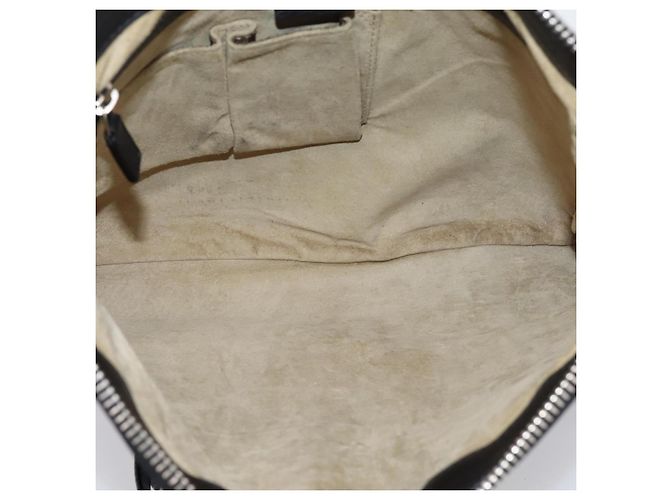 Bolsa Messenger Gucci em couro com detalhe listrado Medium - vista 5