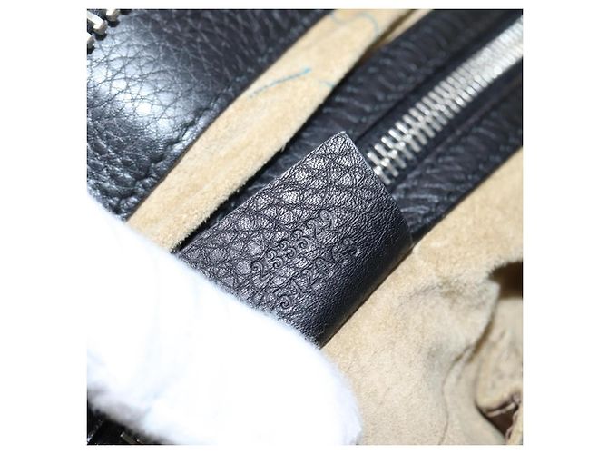 Bolsa Messenger Gucci em couro com detalhe listrado Medium - vista 7