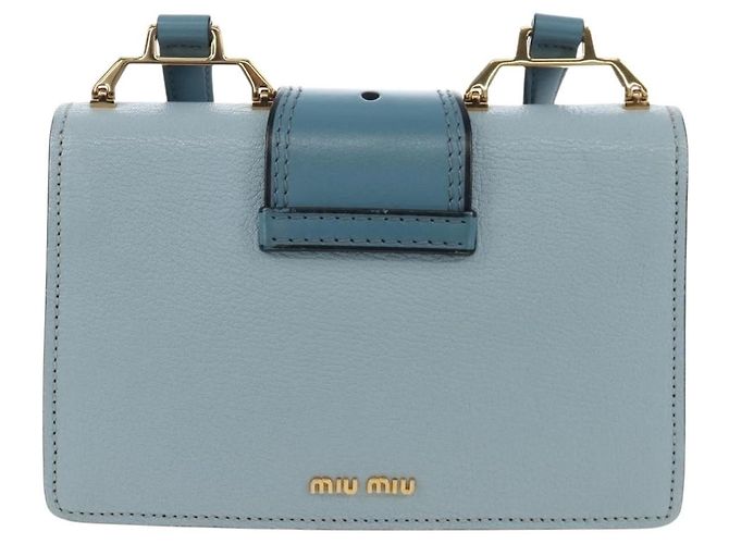 Miu Miu Madras Crystal Buckle Leather Small - vista 2