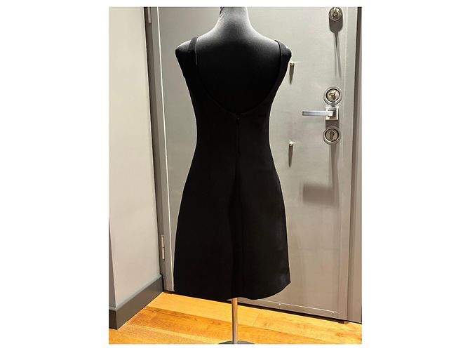 Prada Mini-Kleid aus Wolle und Seide in Schwarz - Ansicht 12