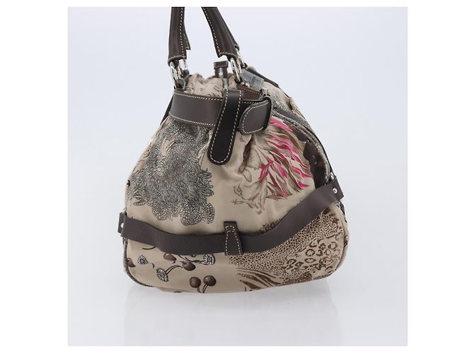 Salvatore Ferragamo Bolsa Boston Fiera Conversível com Cinto em Nylon Estampado e Couro Medium - vista 3
