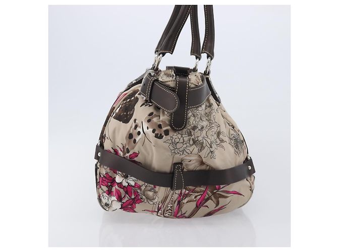 Salvatore Ferragamo Bolsa Boston Fiera Conversível com Cinto em Nylon Estampado e Couro Medium - vista 4