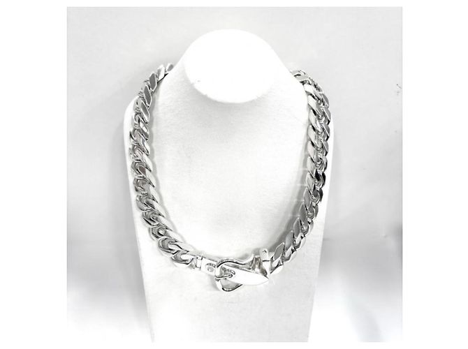Hermès Colar Hermes Boucles Sellier em Silver - vista 11