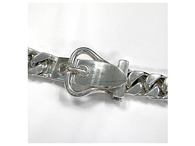 Hermès Colar Hermes Boucles Sellier em Silver - vista 3