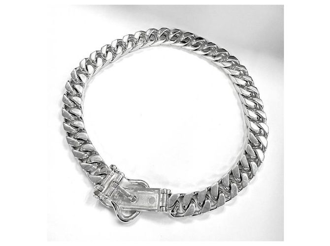 Hermès Colar Hermes Boucles Sellier em Silver - vista 5