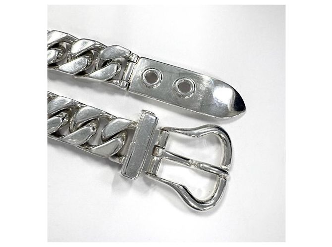 Hermès Colar Hermes Boucles Sellier em Silver - vista 6