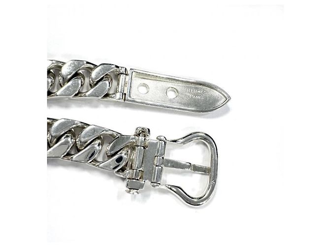 Hermès Colar Hermes Boucles Sellier em Silver - vista 7