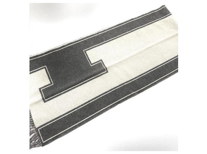 Hermès Bufanda/Estola Hermes Cashmere Clé de H - vista 10