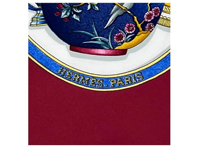 Hermès HERMES Qu'importe le flacon Foulard di seta con stampa flacone di profumo - vista 5