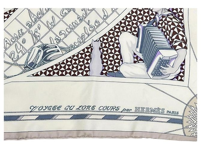 Silk In Hermès Foulard di seta Hermes Voyage au Long Cours - vista 5