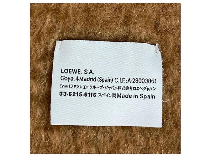 Sciarpa Loewe in misto lana camel - vista 6